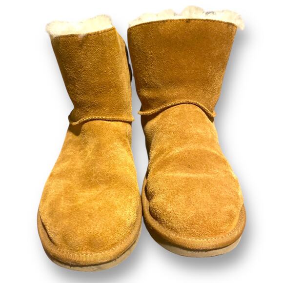 Koolaburra by UGG Women's Remley Mini Chestnut Ankle Boots Suede 1105809 - Picture 3 of 5